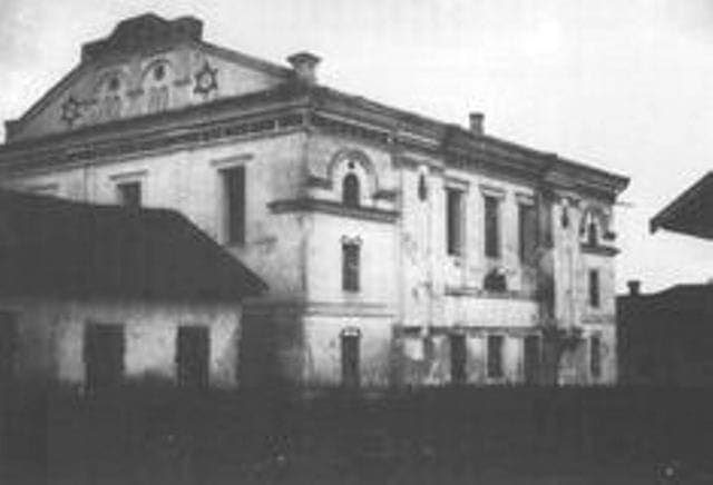 בית הכנסת הגדול במעזריטש, צילום מסביבות 1920